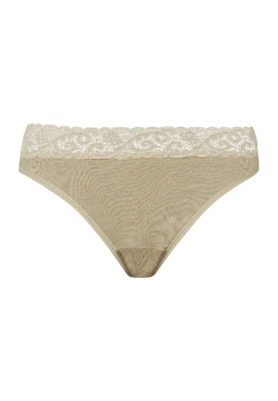 Moments Hi Cut Brief | Moss Green 71481-2720