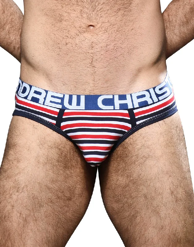 Andrew Christian Avalon Stripe Brief w/ Almost Naked 92214