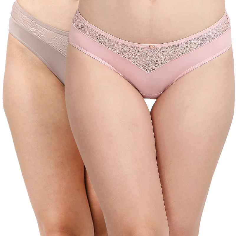 Mid Rise Brief With Lace Detailing (Pack of 2) CP-1132