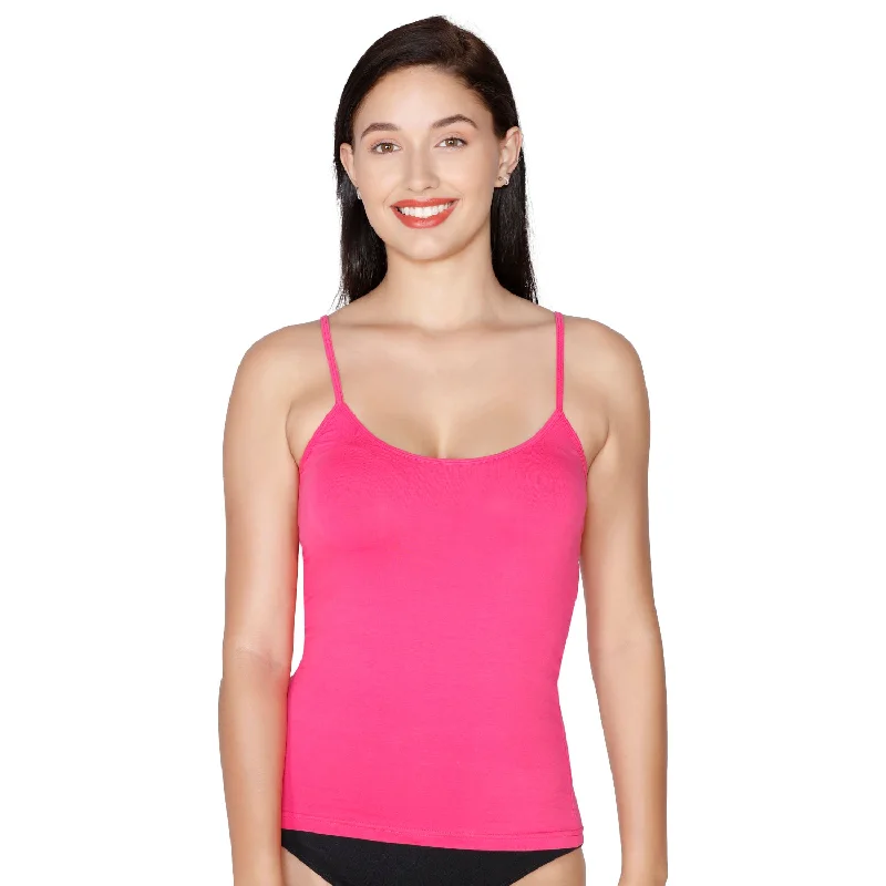 JSC-831 Spaghetti Camisole-Dark Pink