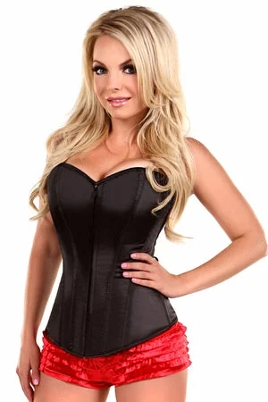 Daisy Corsets Lavish Black Sweetheart Front Zipper Corset