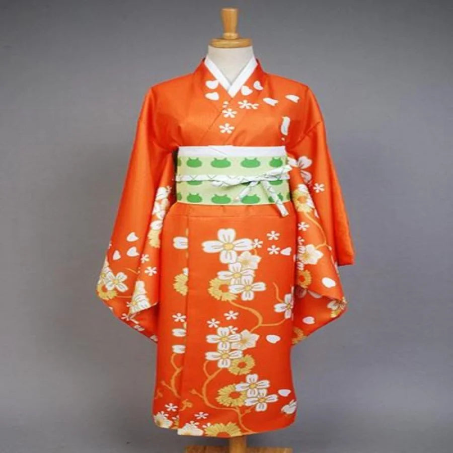 Super Danganronpa 2 Hiyoko Saionji Kimono Cosplay Costume C00011