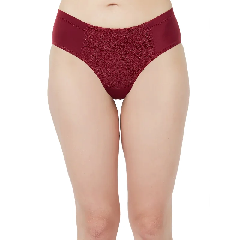 High Waist Full Coverage Lace Brief-FP-1705