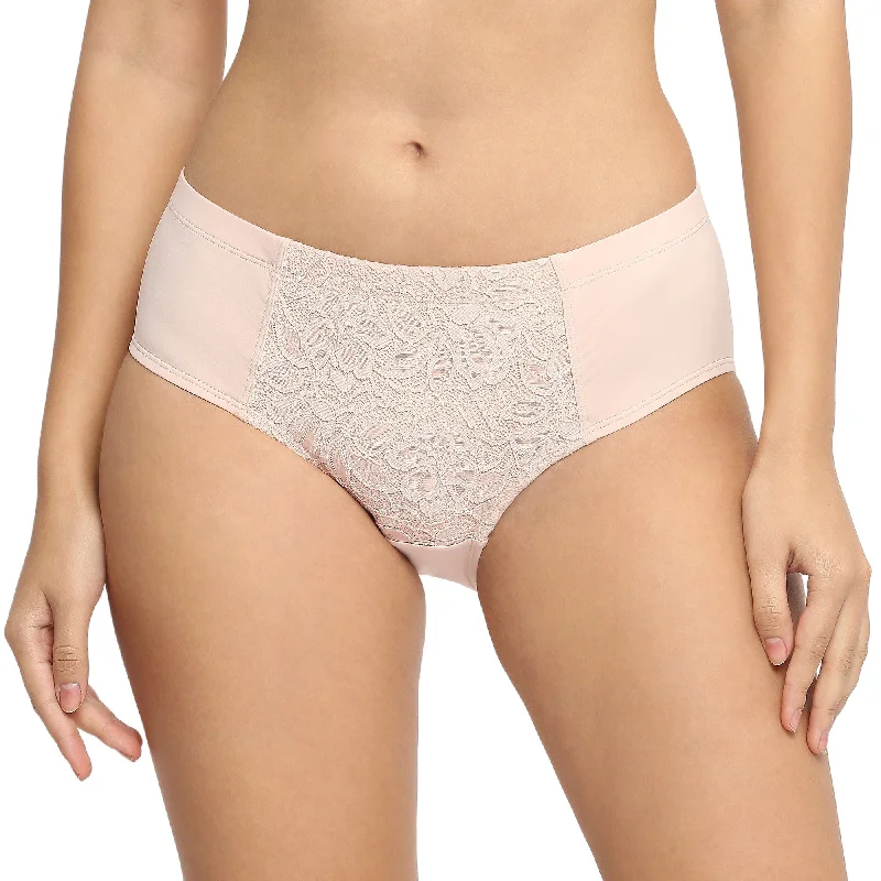 High Waist Full Coverage Lace Brief-FP-1705