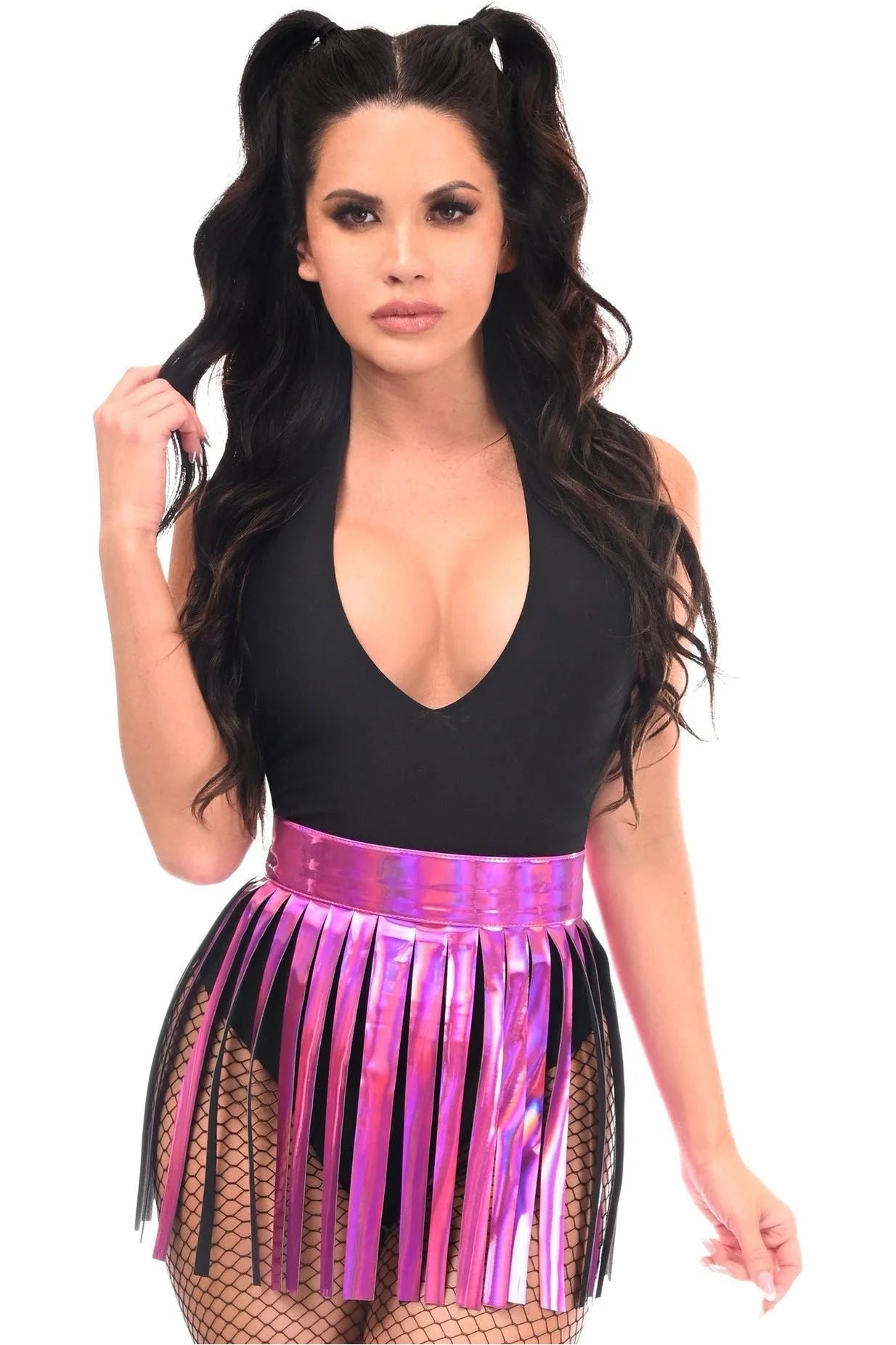 Holographic Fringe Skirt