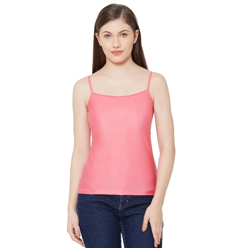 JSC-855 Nylon Spandex Camisole-Pink