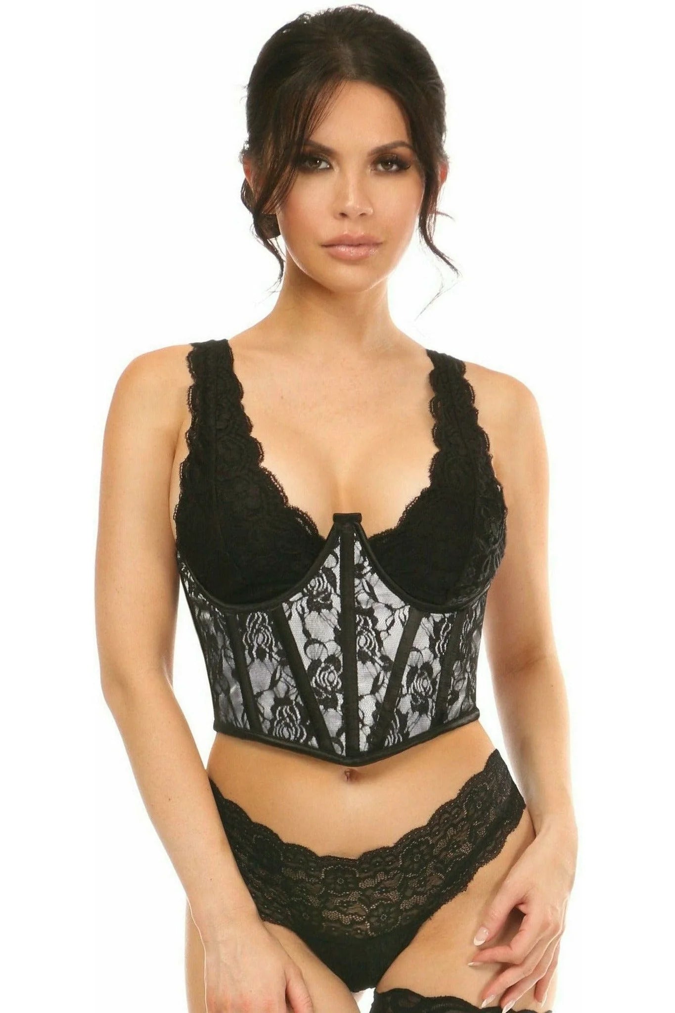 Lace Overlay Underbust Corset Small/Large