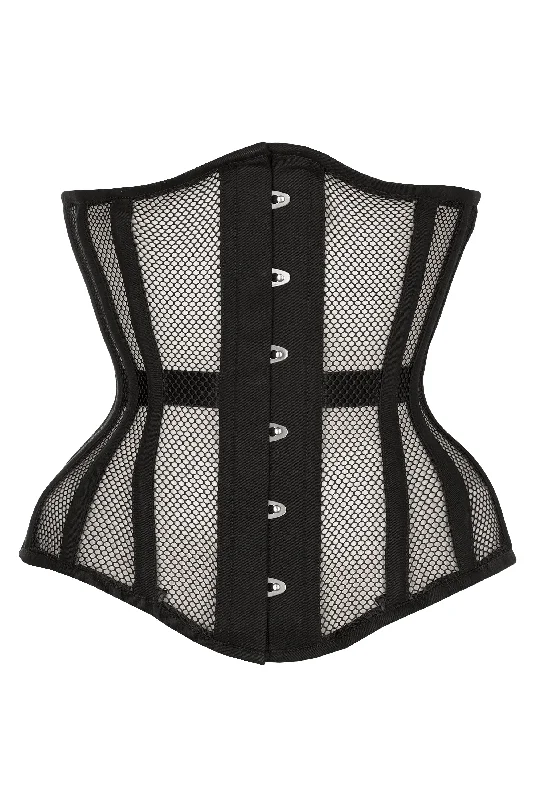 Longline Black Mesh Underbust