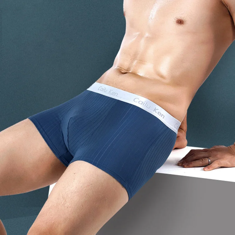 Men's Casual Modal Solid Boxer Briefs