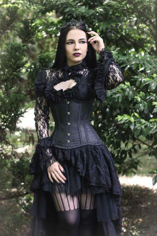 Morgana Underbust Steel Boned Corset In King Brocade & Taffeta