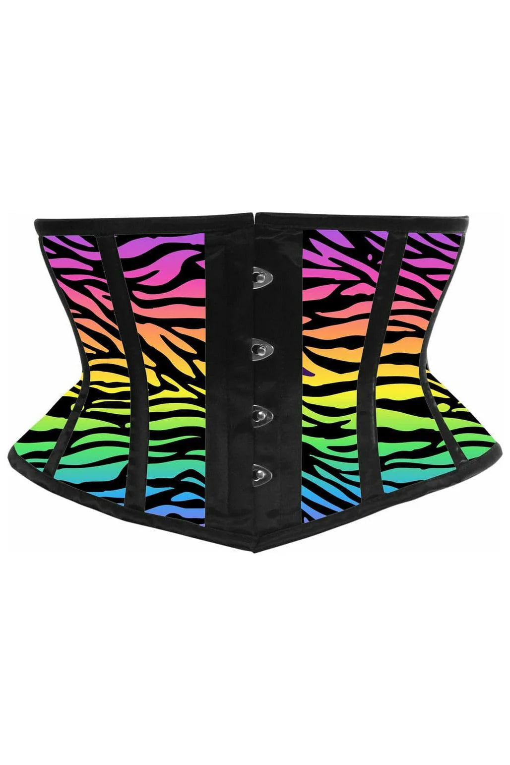 Neon Zebra Waist Corset