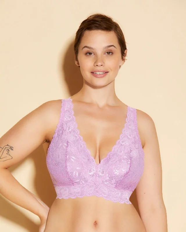 Bralette Super Curvy A Corpetto Con Scollatura A V