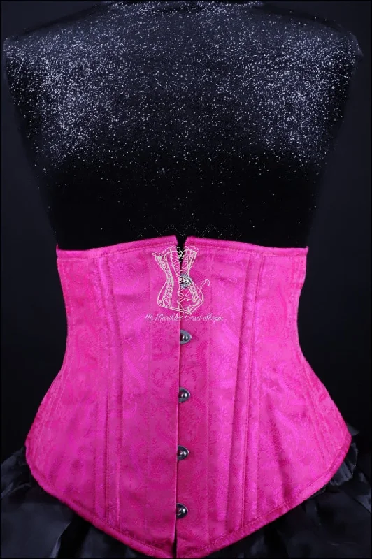 Ms. Martha Silk Underbust Cincher - Pink