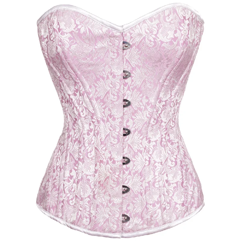 Rechal Light Pink Sweet heart Waist Training Overbust Corset