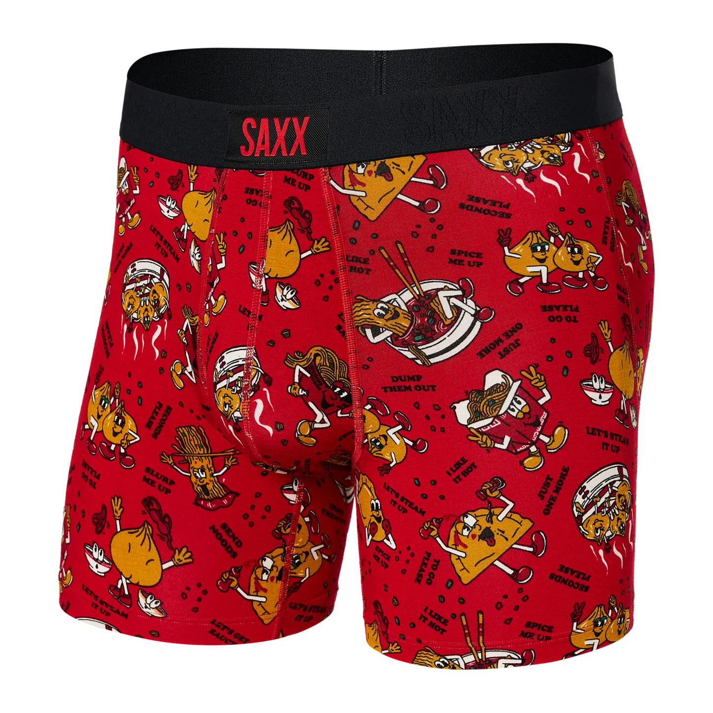 SAXX VIBE SUPER SOFT Boxer Brief / Dumps And Noods- Red