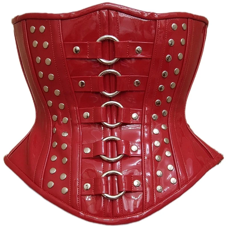 Steampunk Goth Pirate Corset, Victorian Vintage Underbust Corset,