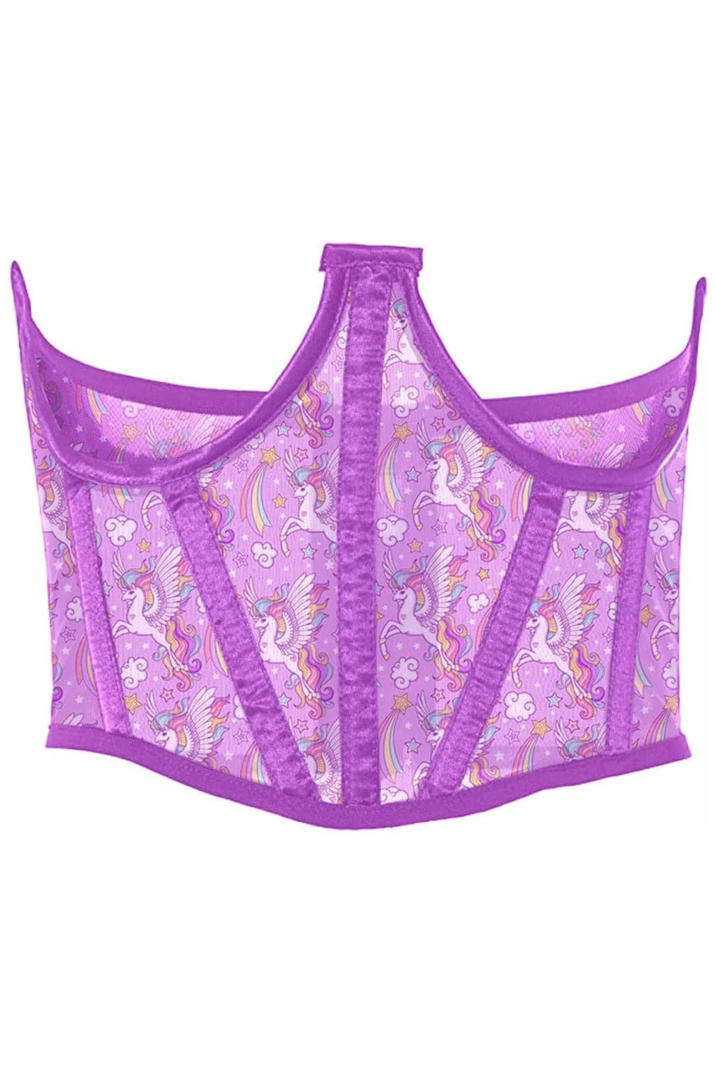 Unicorn Mesh Underbust Corset Small