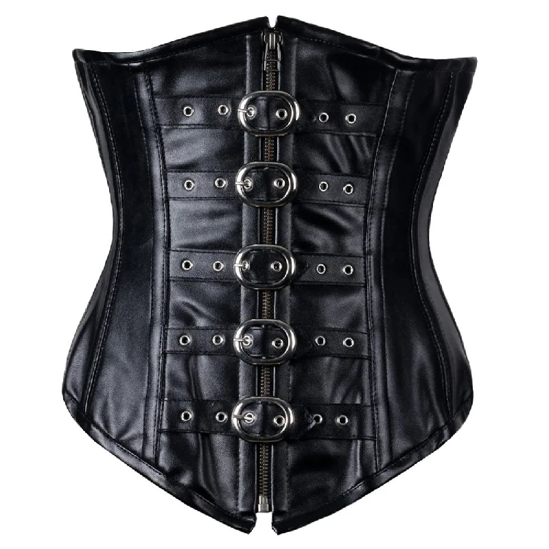 Ursula Faux Leather Candy Underbust Corset