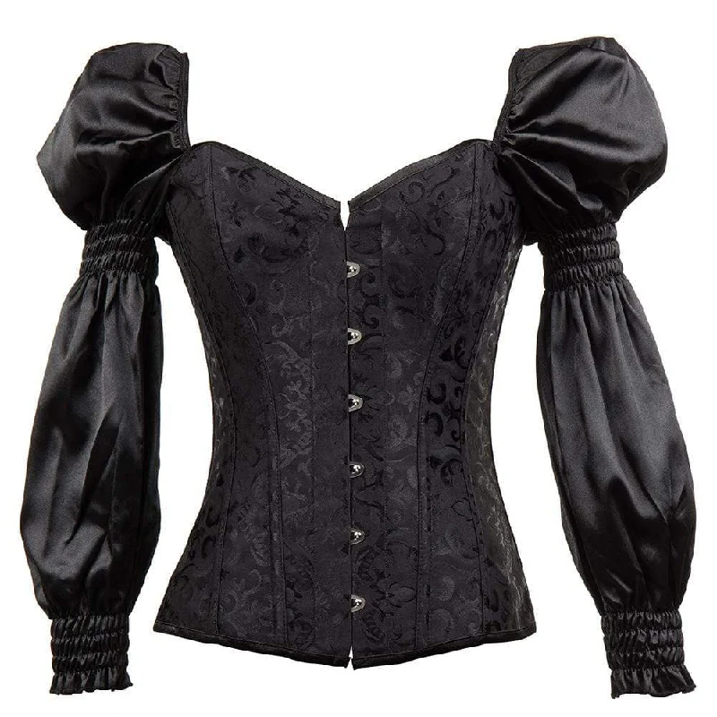 Women's Gothic Puff Sleeved Overbust Corsets