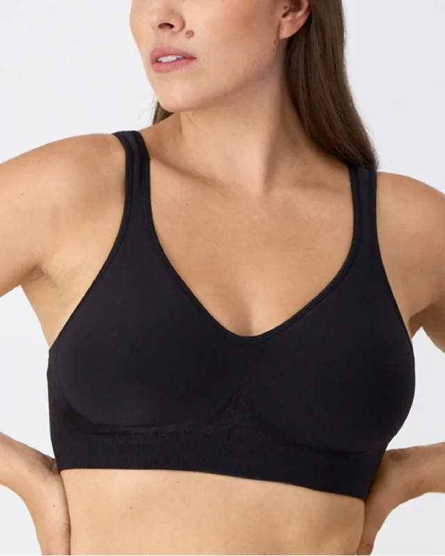 Bali Comfort Revolution ComfortFlex Fit Seamless 2-Ply Wireless Bra - Df3484 - Black