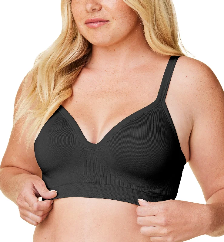 BRAVADO! DESIGNS Everyday Muse Plunge Wire-Free Bra (11012V) - Black