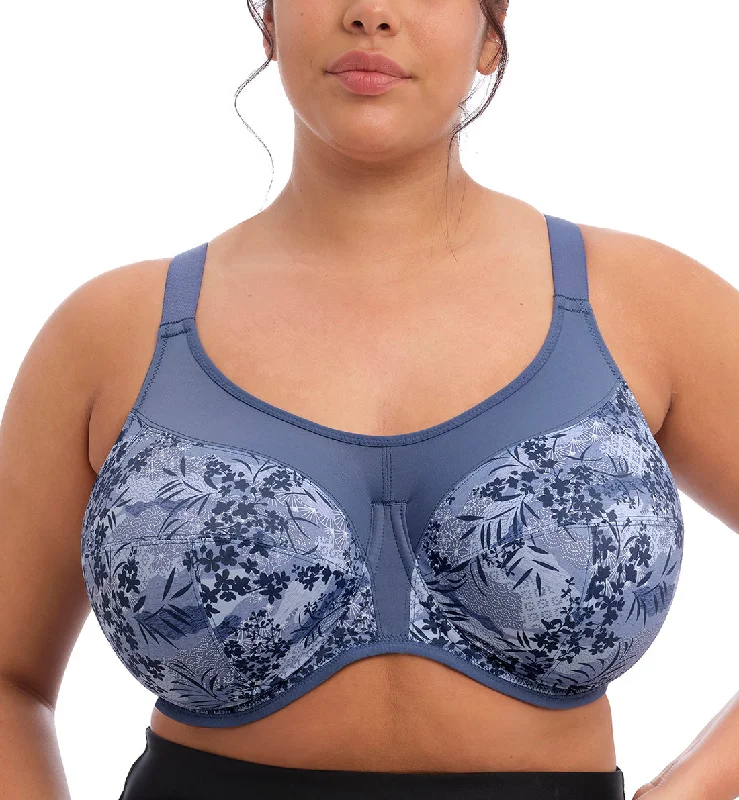 Elomi Energise J-Hook Underwire Sports Bra (8042) - Vintage Denim