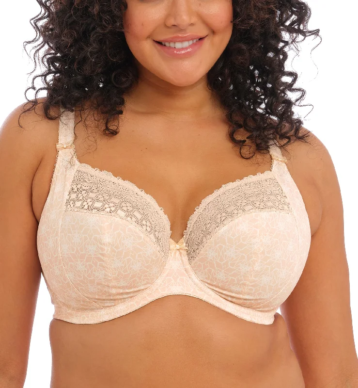 Elomi Kim Banded Stretch Lace Plunge Underwire Bra (4340) - Caramel