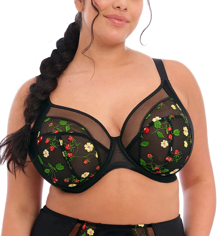 Elomi Samira Underwire Plunge Bra (300902) - Black