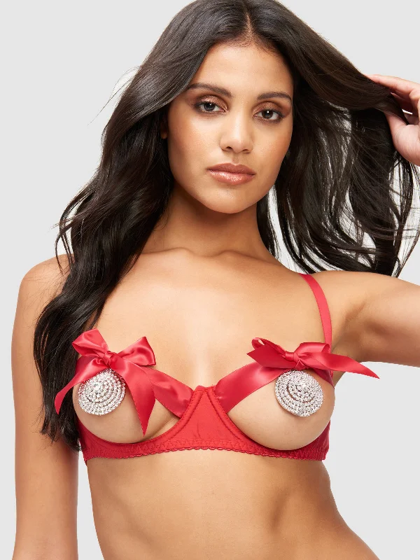 Kaylee Open Cup Ribbon Bra