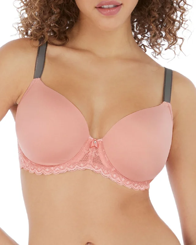 Freya Offbeat Underwire Molded Demi Bra - AA5450 - Rosehip