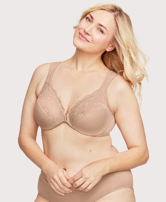 Front-Closure WonderWire Bra Cafe