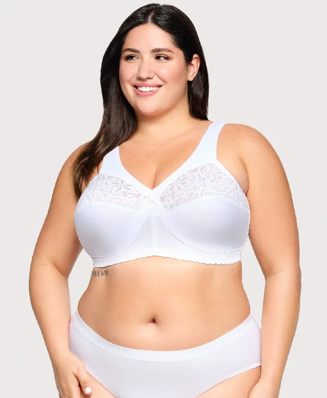 MagicLift Cotton Support Bra White