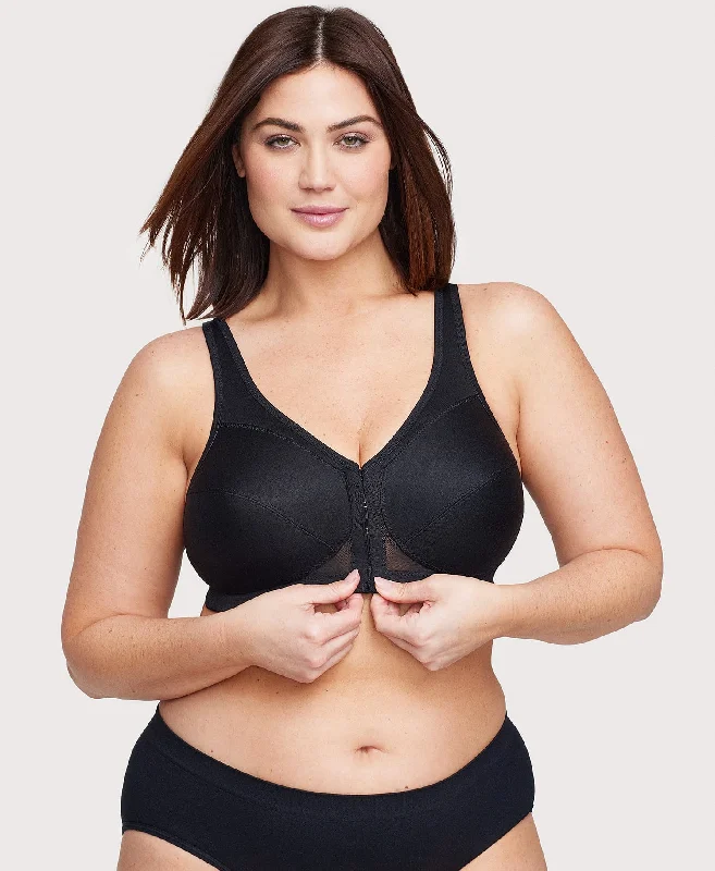 MagicLift Front-Closure Posture Back Bra Black Band | 40