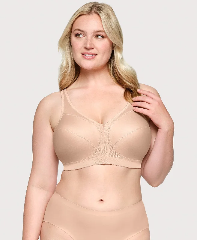 MagicLift Front-Closure Posture Back Bra Cafe Band | 38