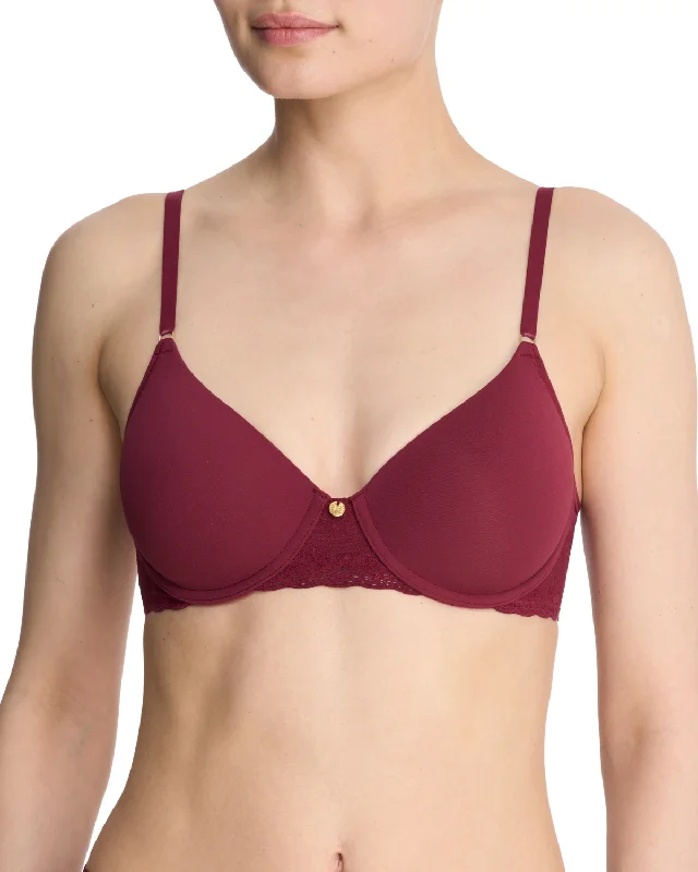 Natori Bliss Perfection T-Shirt Bra (More colors available) - 721154 - Dark Cherry