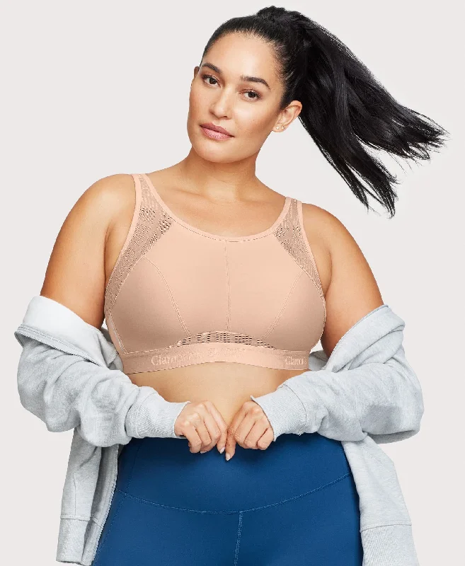 No-Sweat Mesh Sports Bra Cafe