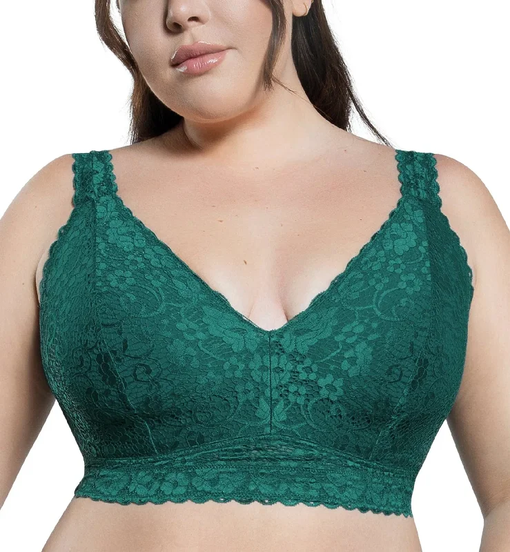 Parfait Adriana Banded Stretch Lace Wireless Bralette (P5482) - Emerald